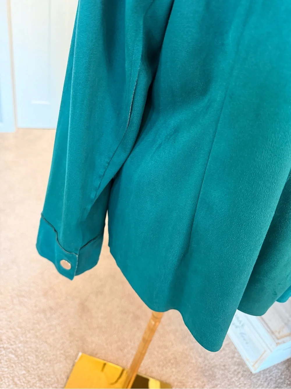 Chico's Suede Button-Front Jacket - Picture 4 of 8